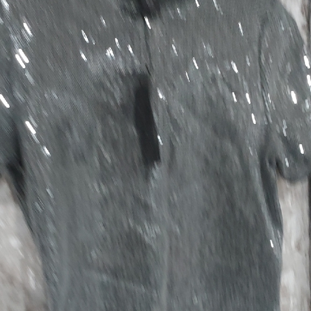 Christian Lacroix Glittering Gray Short Sleeve Tee - Picture 4 of 4